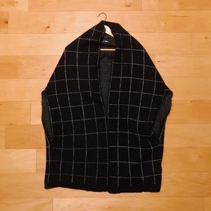 Soft blanket shawl sweater